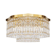 Plafoniera Contemporanea Dune Metallo Oro 6 Luci