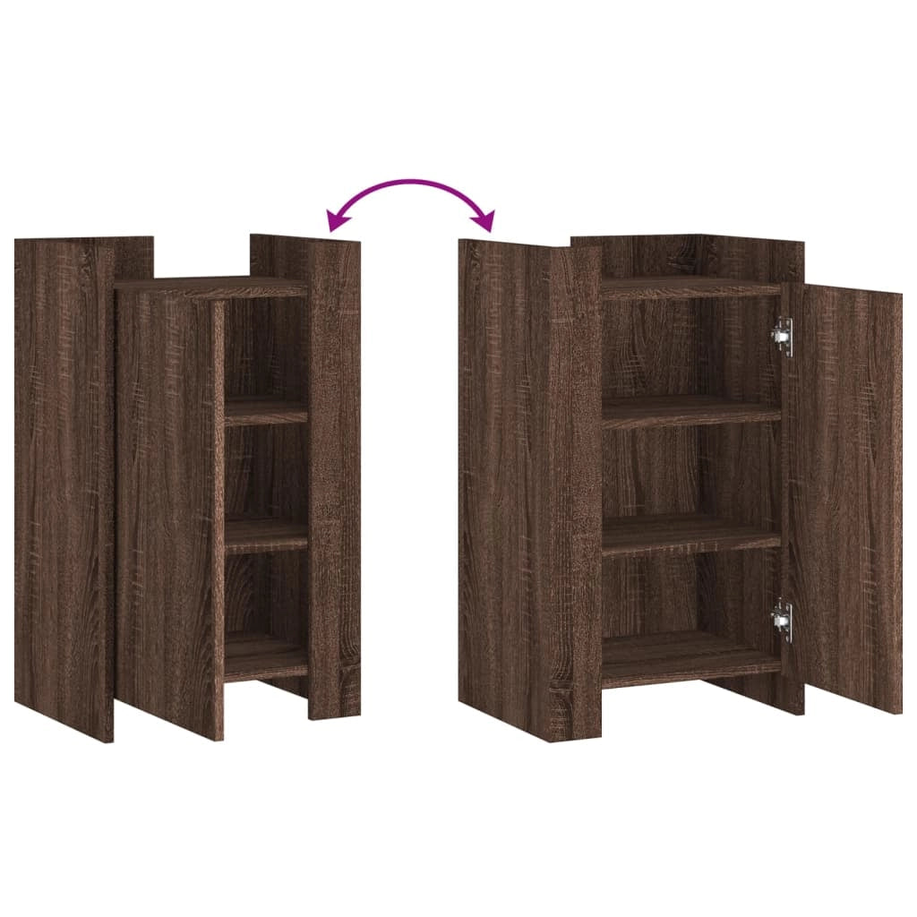 Buffet credenza cassettiera armadio mobile contenitore organizer per cucina soggiorno salotto 45 x 35 x 75 cm legno ingegnerizzato marrone 02_0031261