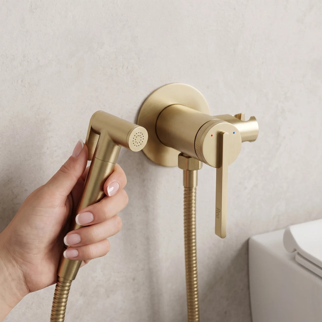 Rubinetto Bidet Rea Grace Brush Gold