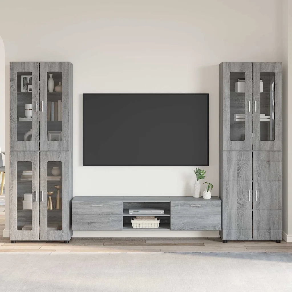Set mobile TV FLORIN 3 pcs Grigio Sonoma Legno multistrato 3398010