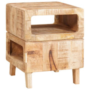 Tavolino | Tavolo laterale Marrone 40 x 40 x 49 cm Legno di mango massello