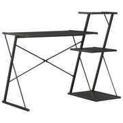 Scrivania con Mensole Nera 116x50x93 cm cod mxl 72750