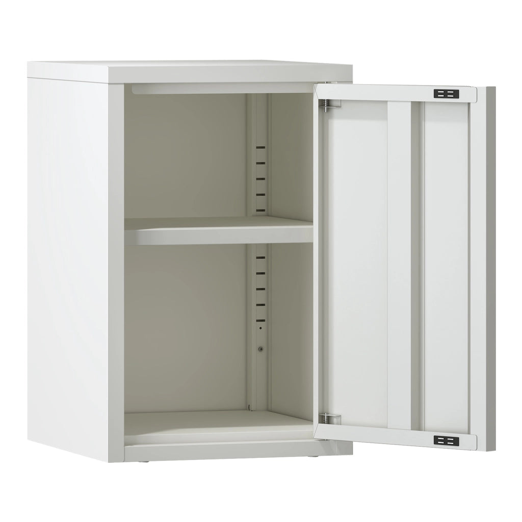 Armadietto a Parete Burlöv con Anta in Acciaio 50 x 33 x 35 cm - Bianco [en.casa]