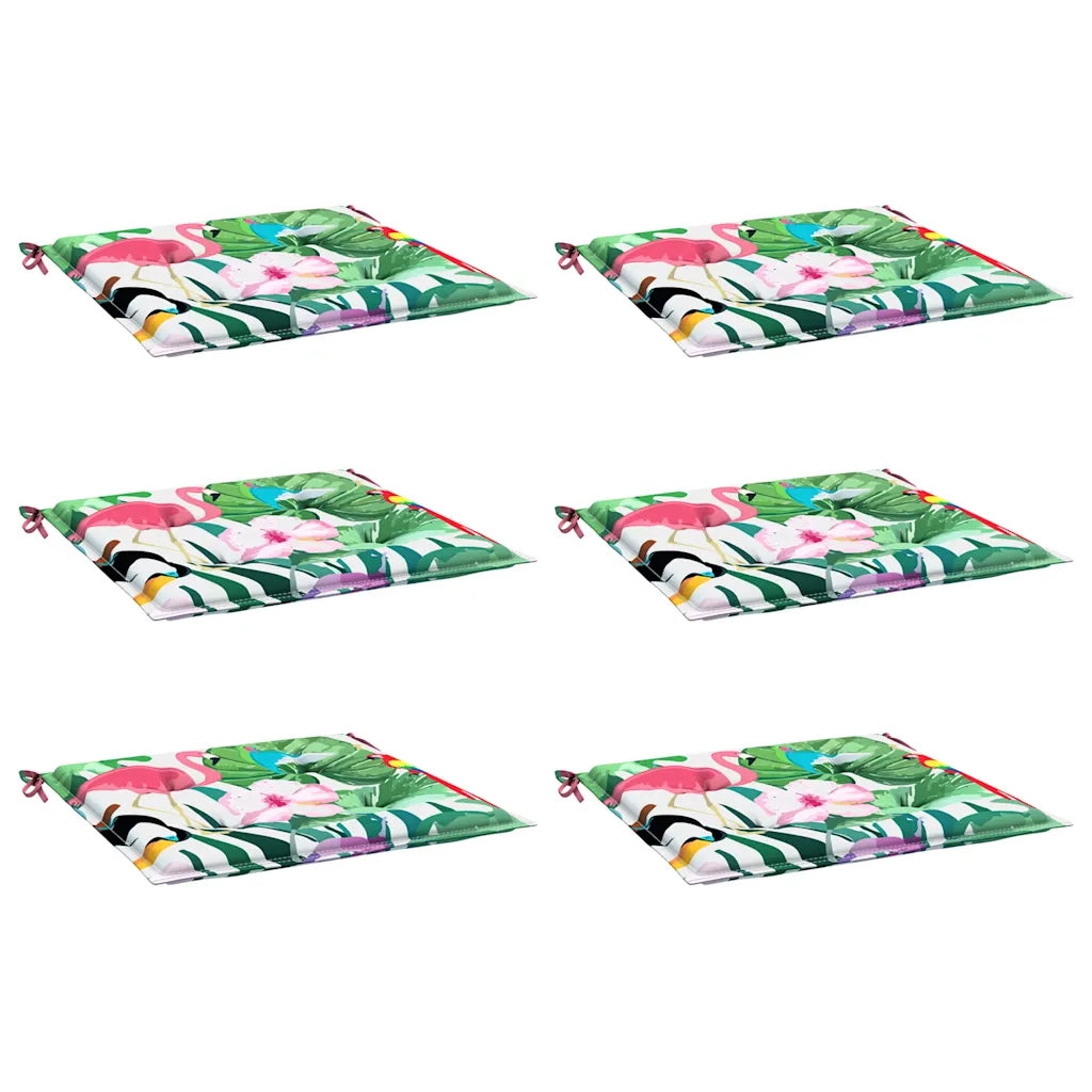 Cuscini per Sedia 6 pz Multicolore 40x40x4 cm in Tessuto 361019