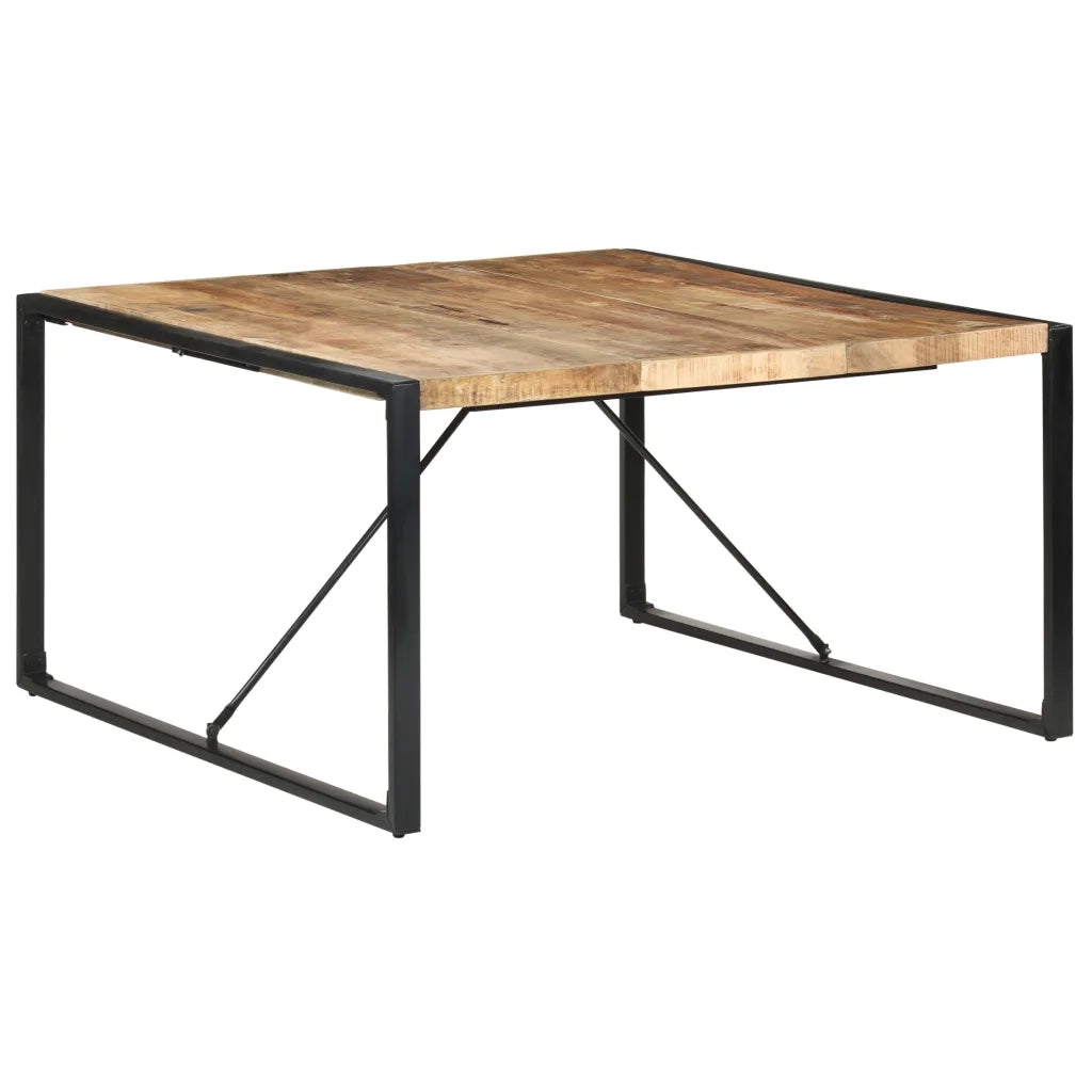 Tavolo da Pranzo 140x140x75 cm in Legno di Mango Grezzo 321572