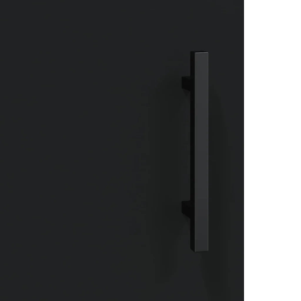 Armadietto a Muro | Mobile a Parete Nero 69,5x34x90 cm