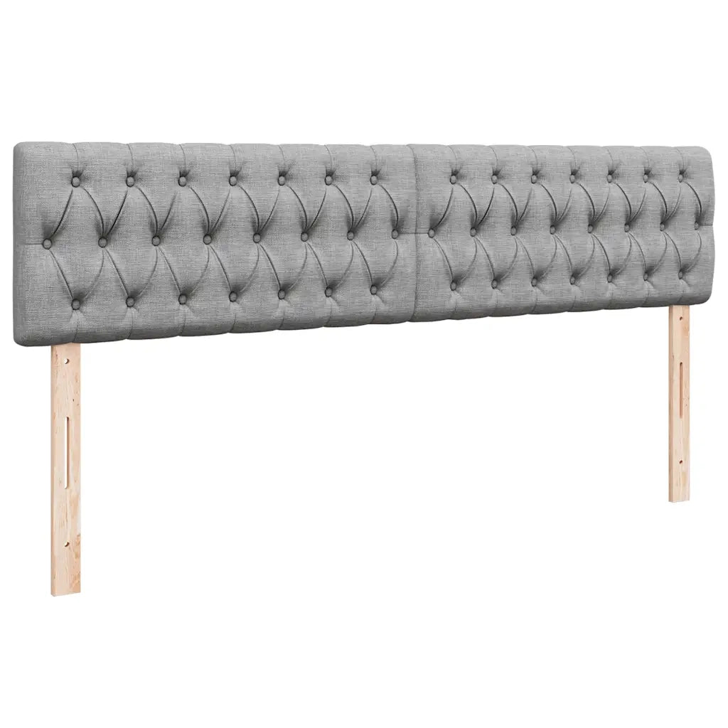Struttura Letto Pouf con Materassi 200x200 cm in Tessuto 3312022