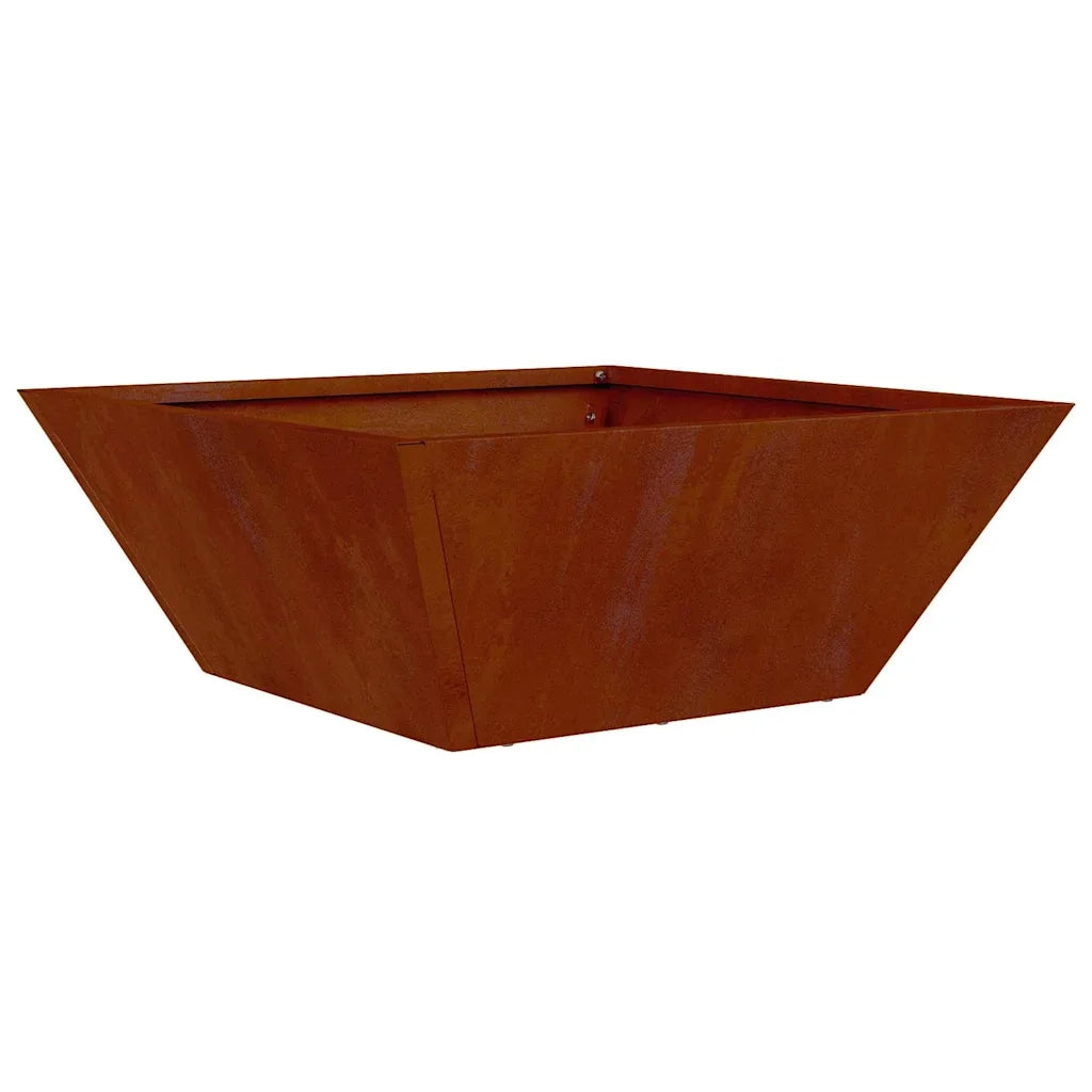 Fioriere | Cassetta per fiori | Vaso da giardino 5 pz Ruggine 40 x 40 x 15 cm