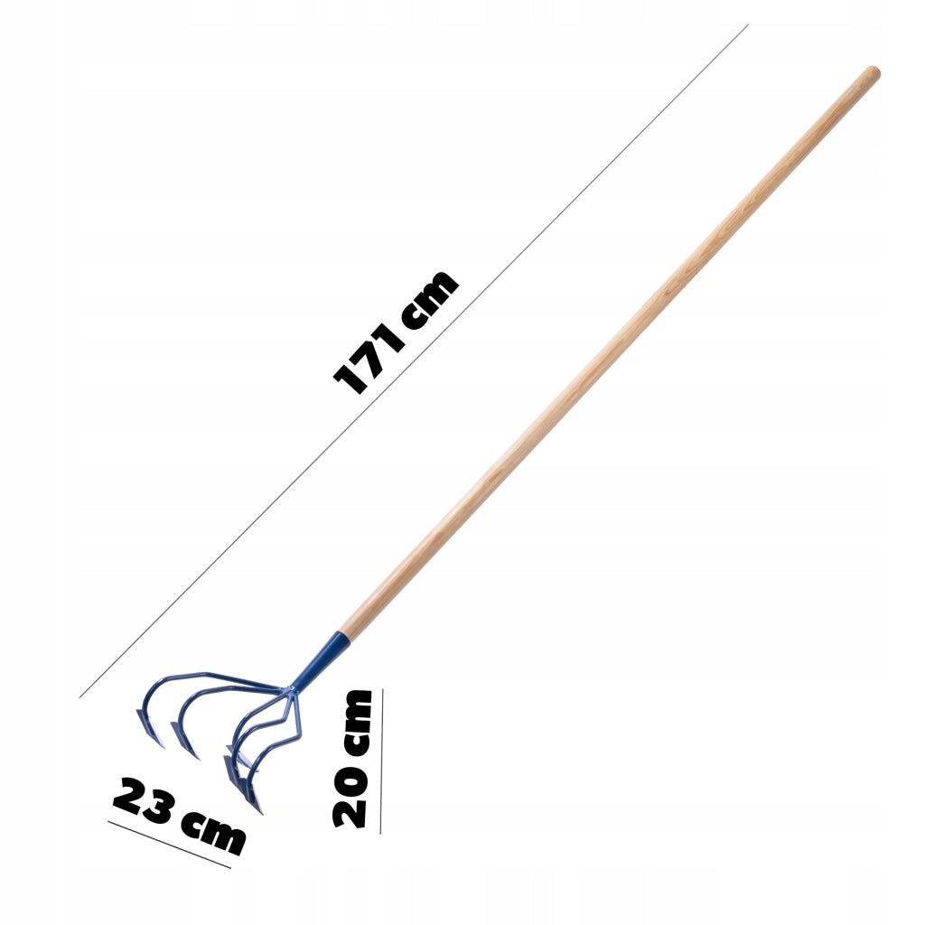 Coltivatore manuale KADAX per smuovere il terreno da giardino con sottosquadro 171 cm di terra