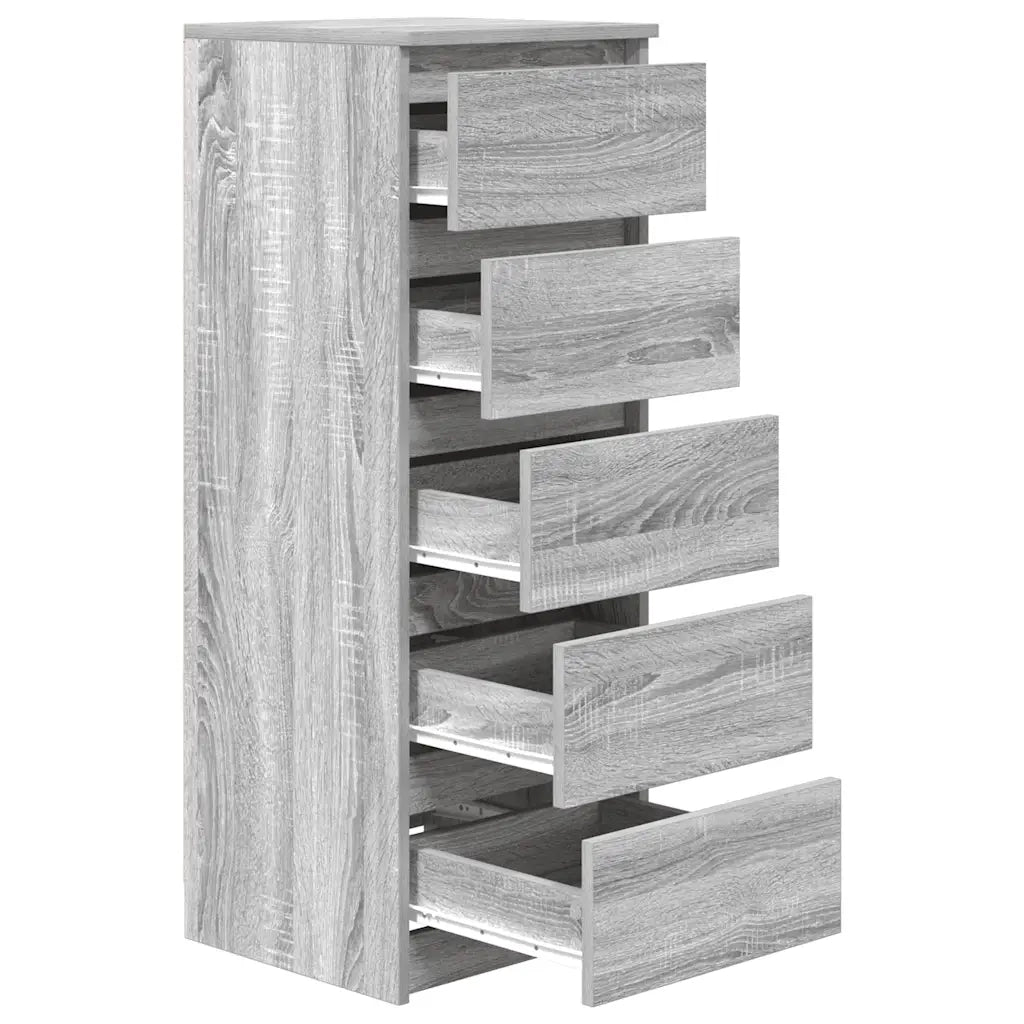 Credenza con Cassetti-Buffet-Armadio da cucina Grigio Sonoma 37,5x35x99 cm in Truciolato