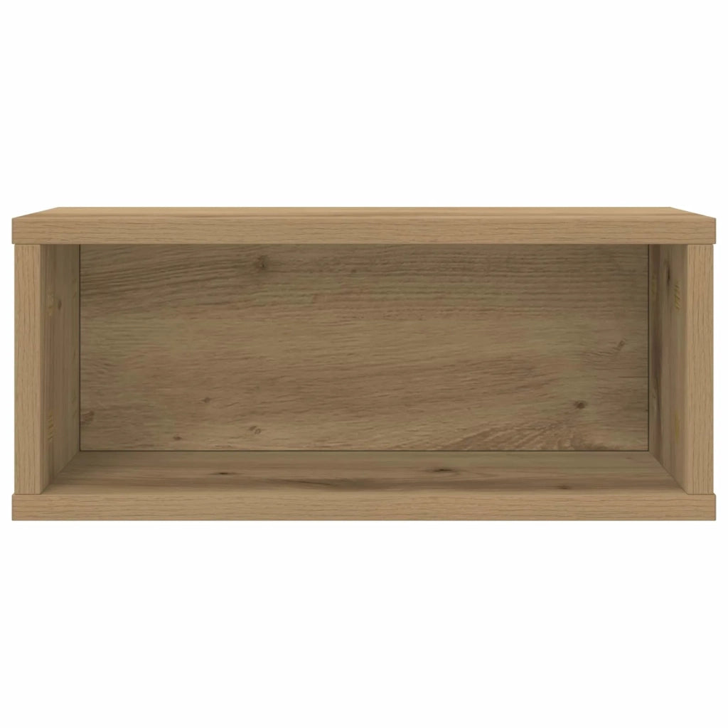 Rack per Stoccaggio CD 2 pz Rovere Artigianale 40 x 17 x 17 cm 8012728