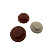 CAPPUCCIO PER VITI ESAGONALI 8 mm - Rosso Siena - 100 pezzi