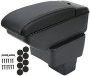Supporto guida per auto - Contenitore doppio strato - Nero - Contenitore di supporto guida - Accessorio per auto per Mazda CX-3 2015-2018