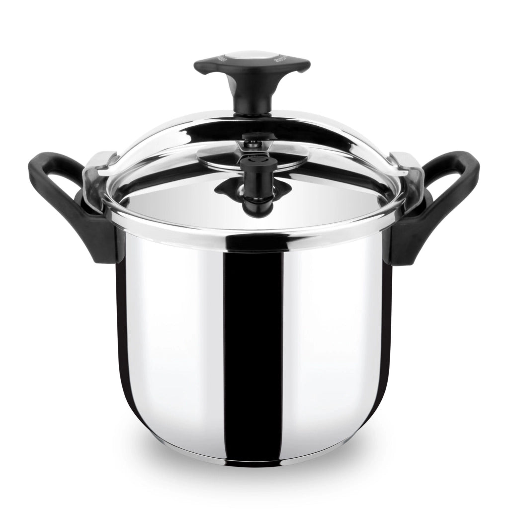 Pentola a pressione 10 litri, acciaio inox 18/10, diametro 24 cm, pressione 60kPa, adatta induzione - SOGO