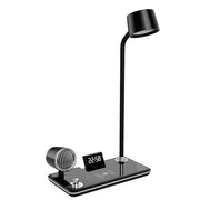 Lampada da tavolo LED 3 in 1 con altoparlante Bluetooth e stazione di ricarica Nero Avizar