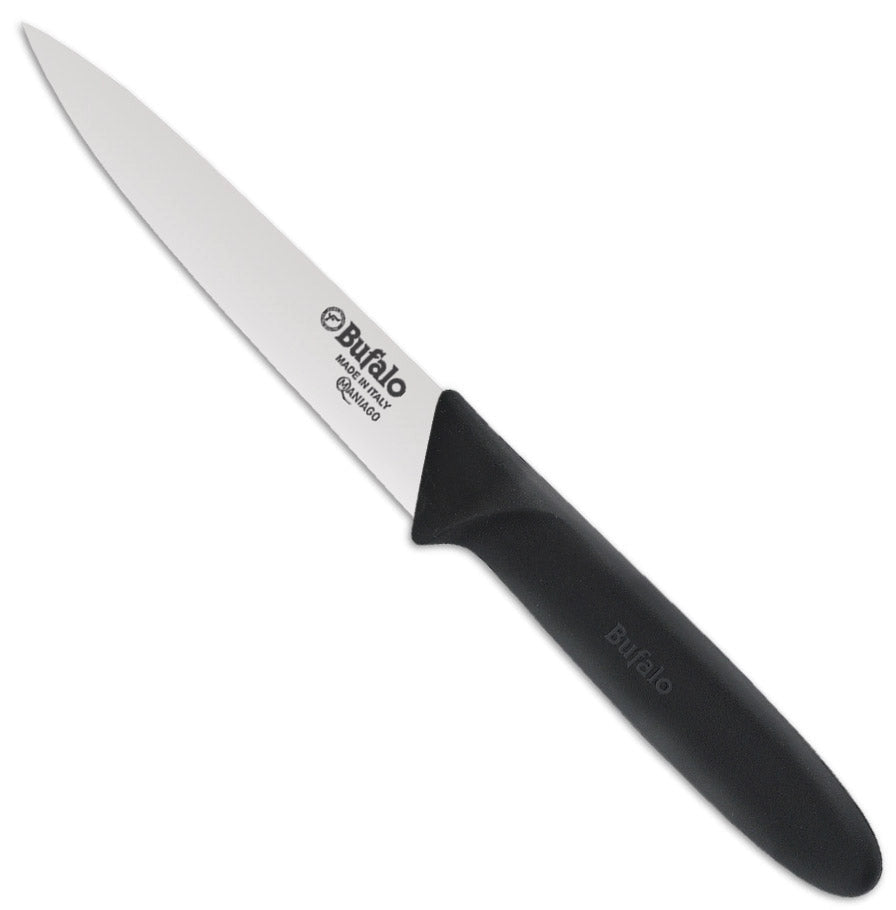 Coltello Spelucchino Lama 11 cm Bufalo S903/11 Manico Nero