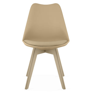 Sedia VALORA RIXK - Design ergonomico beige scuro x 3