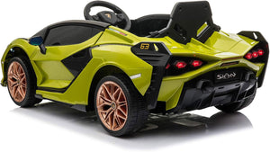 Macchina Elettrica per Bambini Licenza Ufficiale Lamborghini Sian 10,8V 5,4Ah Verde
