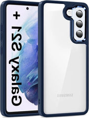 Hoes premium per smartphone - trasparente - resistente ai graffi - protezione contro cadute - resistente agli urti - per Samsung Galaxy S21+ Plus 5G - 6.7 pollici