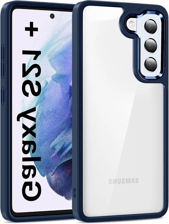 Hoes premium per smartphone - trasparente - resistente ai graffi - protezione contro cadute - resistente agli urti - per Samsung Galaxy S21+ Plus 5G - 6.7 pollici