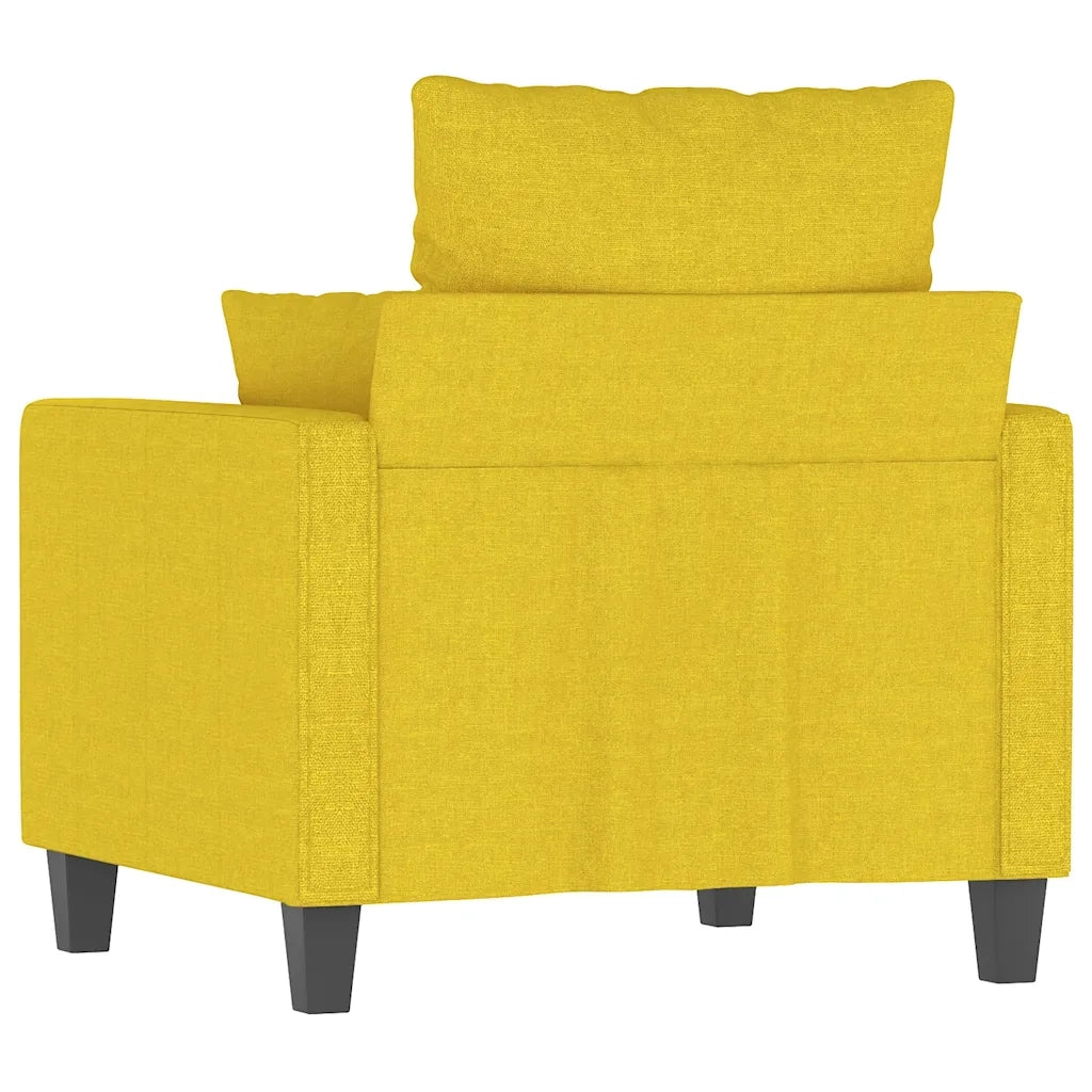 Poltrona-Divano Sedia Giallo Chiaro 60 cm in Tessuto 700350