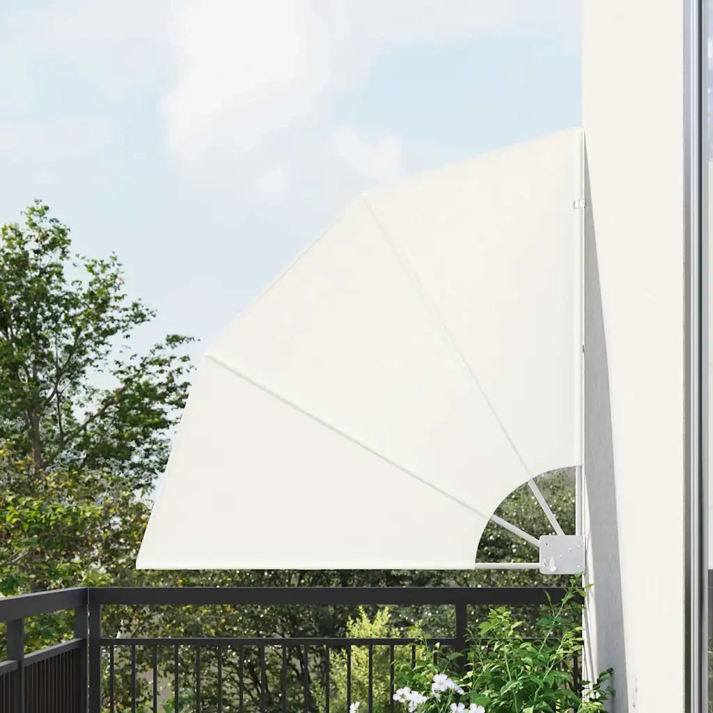 Schermo di Privacy per Balcone Crema 115 x 115 cm Poliestere 42000942