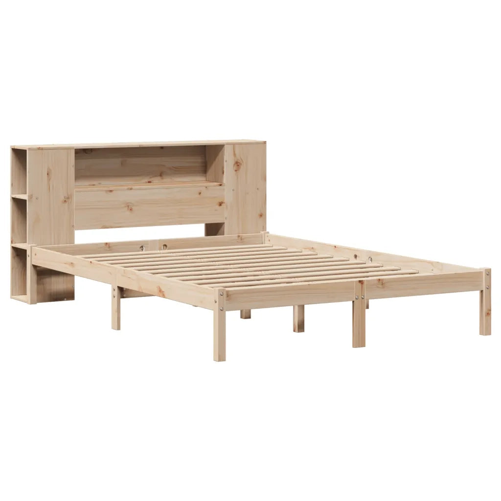 vidaXL Letto Libreria senza Materasso 135x190 cm in Legno di Pino