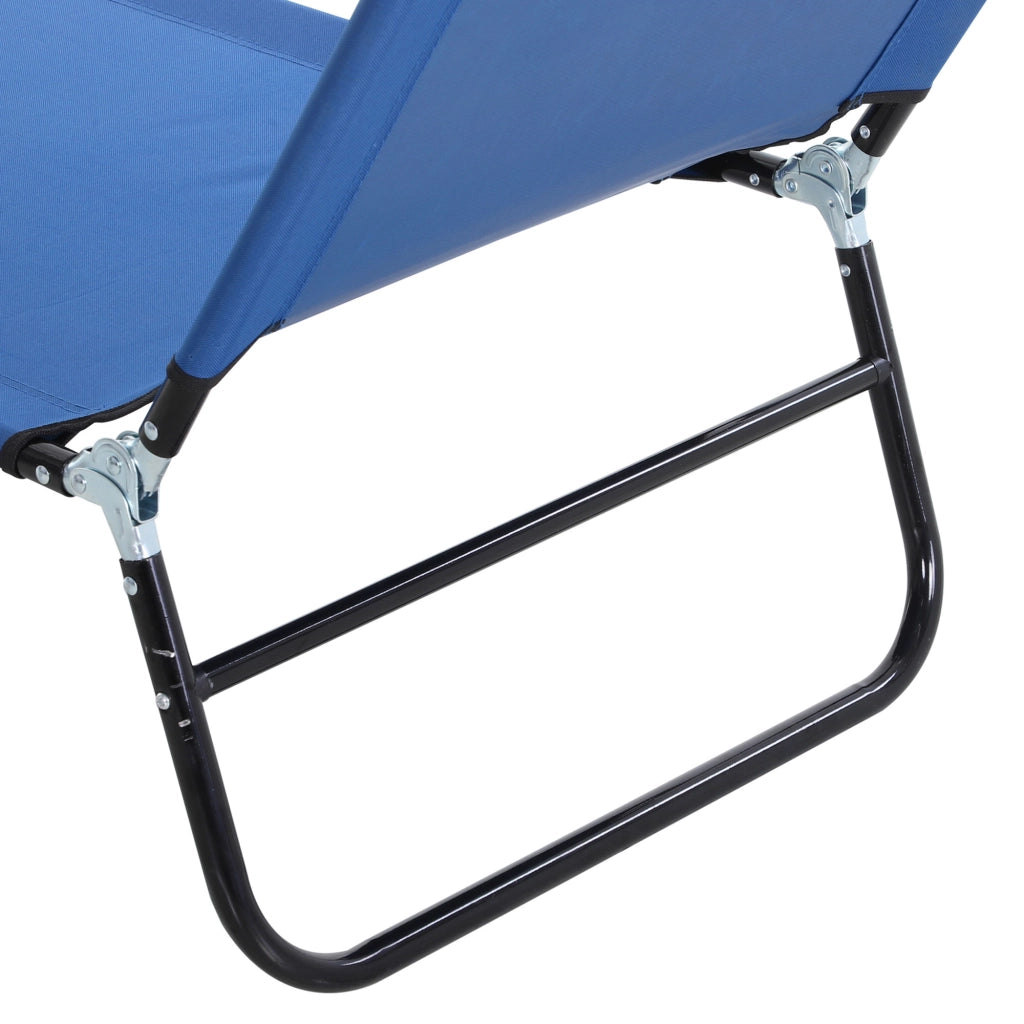 Lettino prendisole reclinabile ¨C zephmum ¨C Blu, metallo, 190x56x28 cm