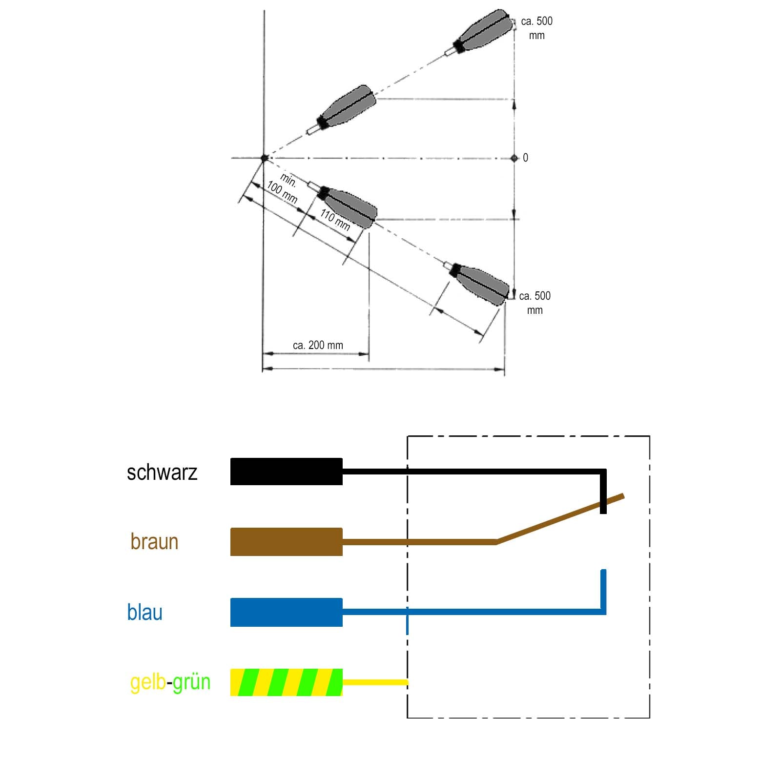Protezione per pompe a vuoto per laghetti con cavo da 5m