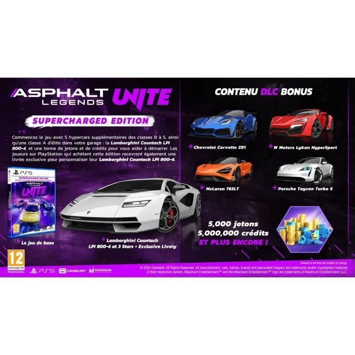 Asphalt Legends Unite - Gioco per PS5 - Edizione Supercharged