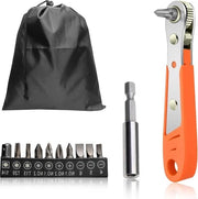 Set di 14 mini-trapanelli con rullo - alta coppia e basso profilo - manico estensibile e tasca di stoccaggio