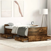 Giroletto con Testiera e Pediera Rovere Fumo 100x200 cm