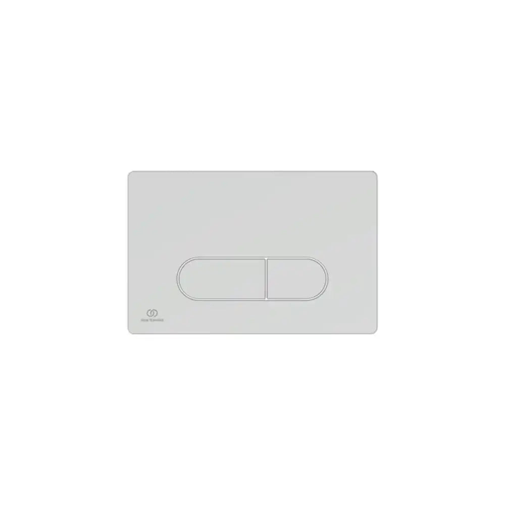 Ideal Standard placca di comando bianca doppio tasto Oleas M1 cromato