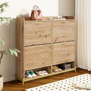 Scarpiera con Ante in Legno ¨C MINIMAL ¨C Portascarpe Salvaspazio per Ingresso e Corridoio