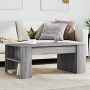 Tavolino da Salotto-Tavolino da soggiorno-Tavolo Grigio Sonoma 102x55x42cm Legno Multistrato