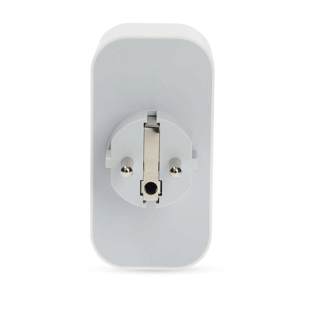 Presa doppia SmartLife IP21 Wattmeter 3680W Tipo E Wi-Fi Connected Francia Bianco Nedis
