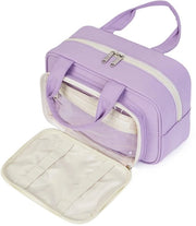 Borse da toilette per donne, grandi borse da toilette, borsa cosmetica per donne, grandi borse da toilette, borsa make-up per uomini e full size (blu scuro)
