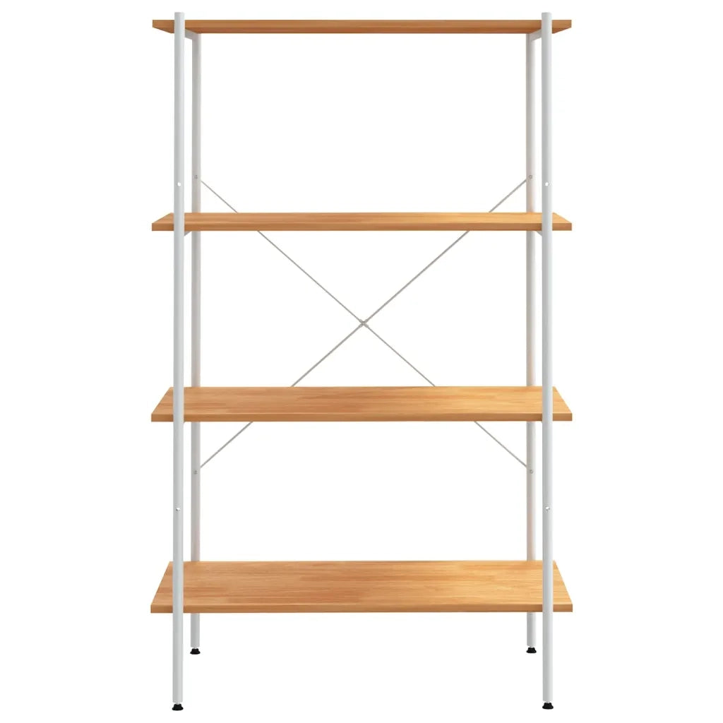 Scaffale con 4 Mensole Bianco e Rovere 80x40x130 cm CFW5783527
