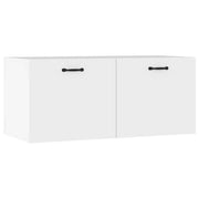 Armadietto a Muro | Mobile a Parete Bianco 80x36,5x35 cm in Legno Multistrato