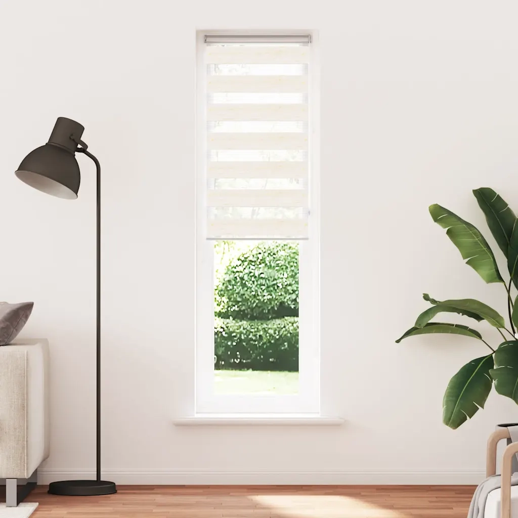 vidaXL Tenda a Rullo Zebra Larghezza Tessuto 55,9 cm Poliestere