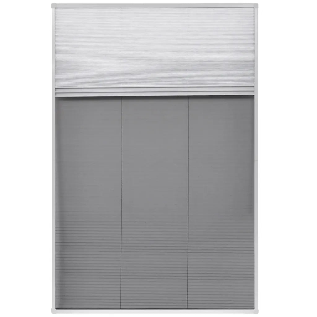 Zanzariera Plissettata in Alluminio 80x120 cm con Tendina 142617
