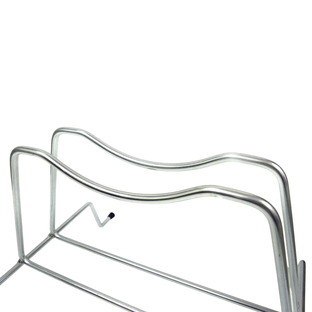 Andrys Rastrelliera Bici 1 Posto con Rotelle Fisse Ruote 6cm Acciaio Zincato