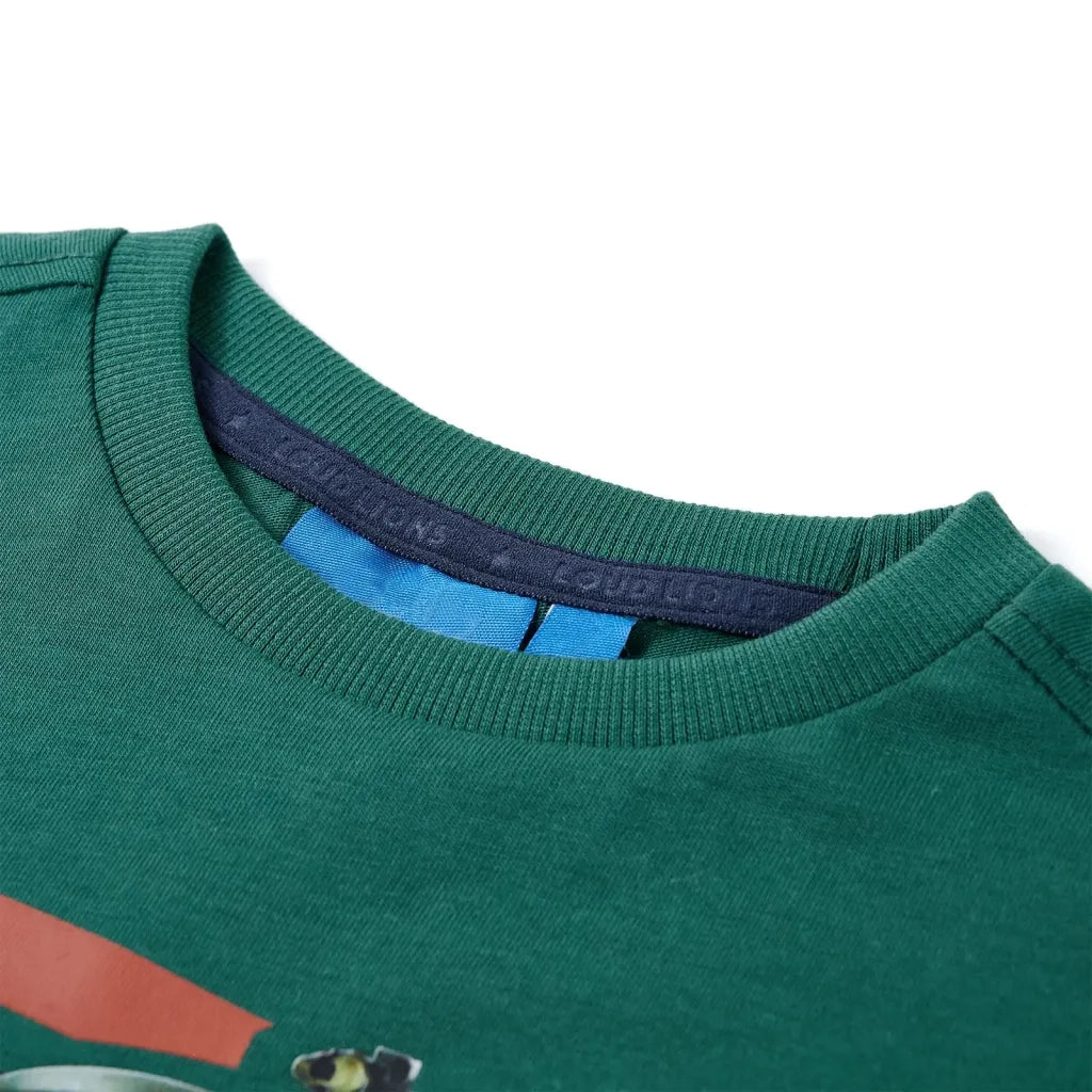 Maglietta per Bambini Maniche Lunghe Verde 116 12646