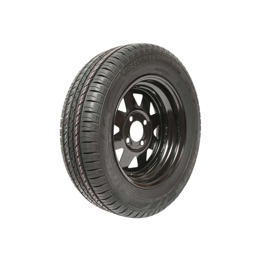 Ruota con cerchio a 4 fori per rimorchio (165/70R13)