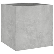 Fioriera | Cassetta per fiori | Vaso Grigio Cemento 40x40x40 cm in Legno Multistrato