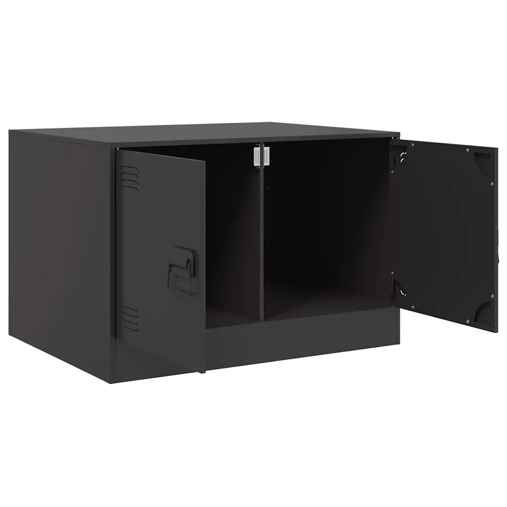 Tavolino da Salotto-Tavolino da soggiorno-Tavolo Nero 67x50x44 cm in Acciaio