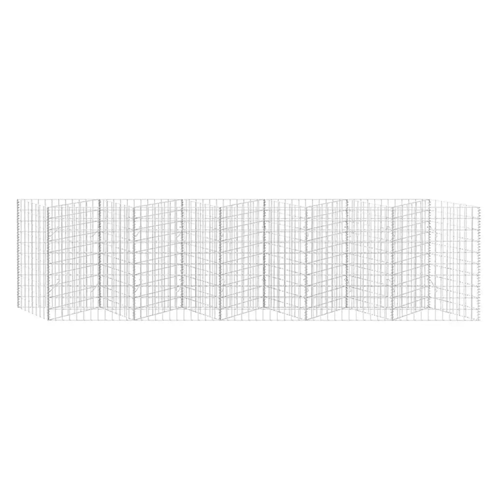 Gabbione in Rete in Acciaio Zincato 300x30x100 cm