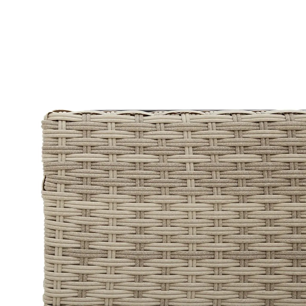 Divano Giardino Tavolo e Cuscini a L Grigio Chiaro Polyrattan 369032
