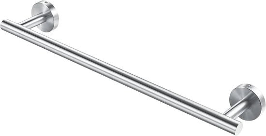 Wandhouder per Asciugamani con Montaggio alla Parete, 40CM, per Bagno e Cucina, Finestra Laccata, Inox, Montaggio alla Parete, Spazio di Salvezza, Barra per Asciugamani a Croce, Acciaio Inossidabile 304, 16 pollici, Installazione Facile
