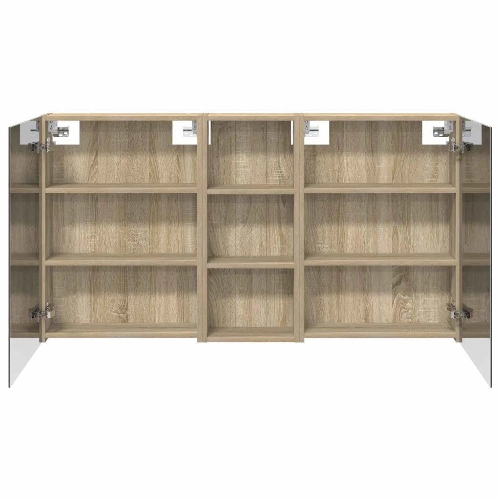 Set di Armadi da Bagno con lo scaffale 3 pcs 130 x 14,5 x 70 cm 3403762